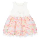 Baby Girls Multi-Coloured Tulle Dress, 1, hi-res
