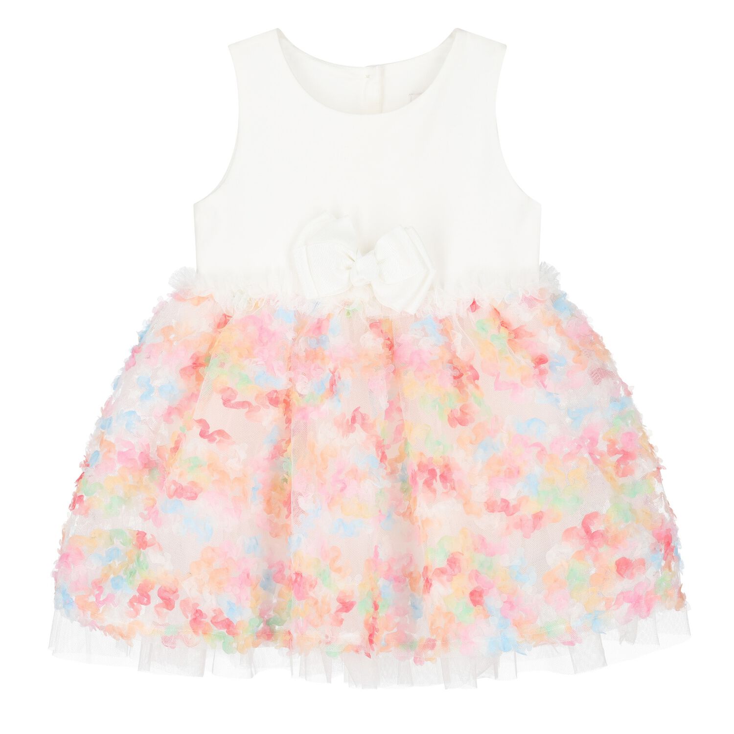 Baby Girls Multi-Coloured Tulle Dress, 1, hi-res