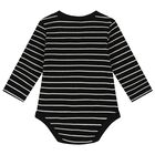 Baby Boys Black & Ivory Bodysuits ( 2 Pack ), 1, hi-res