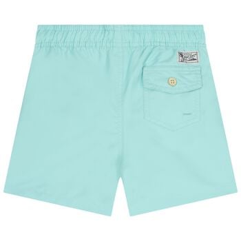 Boys Blue Logo Swim Shorts