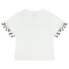 Girls White Logo Floral T-Shirt, 1, hi-res