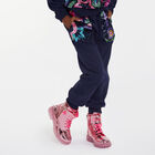 بنطلون رياضى بنات مطرز بالترتر باللون الكحلى, 1, hi-res