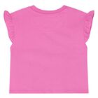 مجموعة شورتات شعار باللون وردي للبنات, 1, hi-res