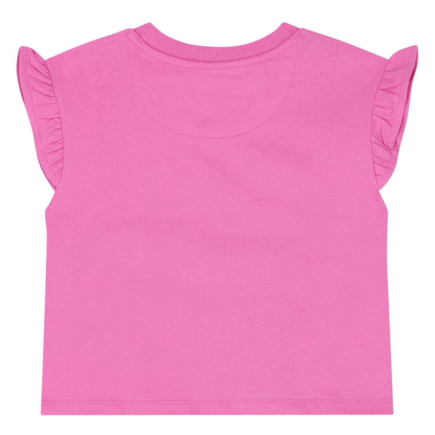 مجموعة شورتات شعار باللون وردي للبنات, 1, hi-res