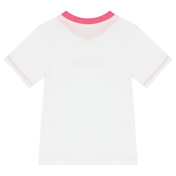 Girls White Logo T-Shirt