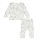 بيجامة أطفال قطنية باللونين الرمادي والأبيض من تويلي دي جوي, 2, hi-res