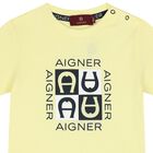 Younger Boys Yellow Logo T-Shirt, 2, hi-res
