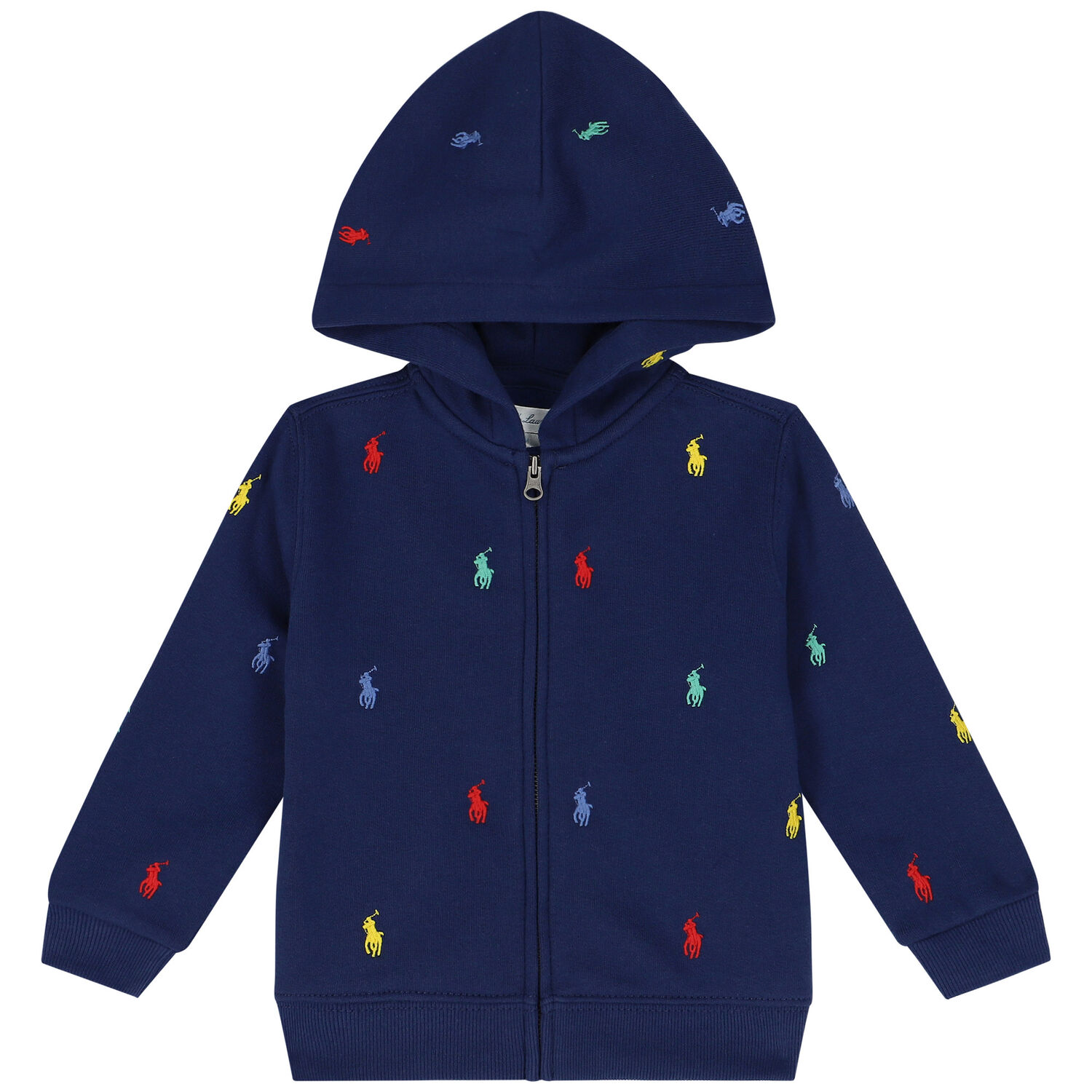 Baby Boys Navy Blue Logo Tracksuit, 1, hi-res