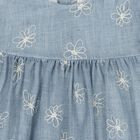 Baby Girls Blue Floral Dress Set, 1, hi-res