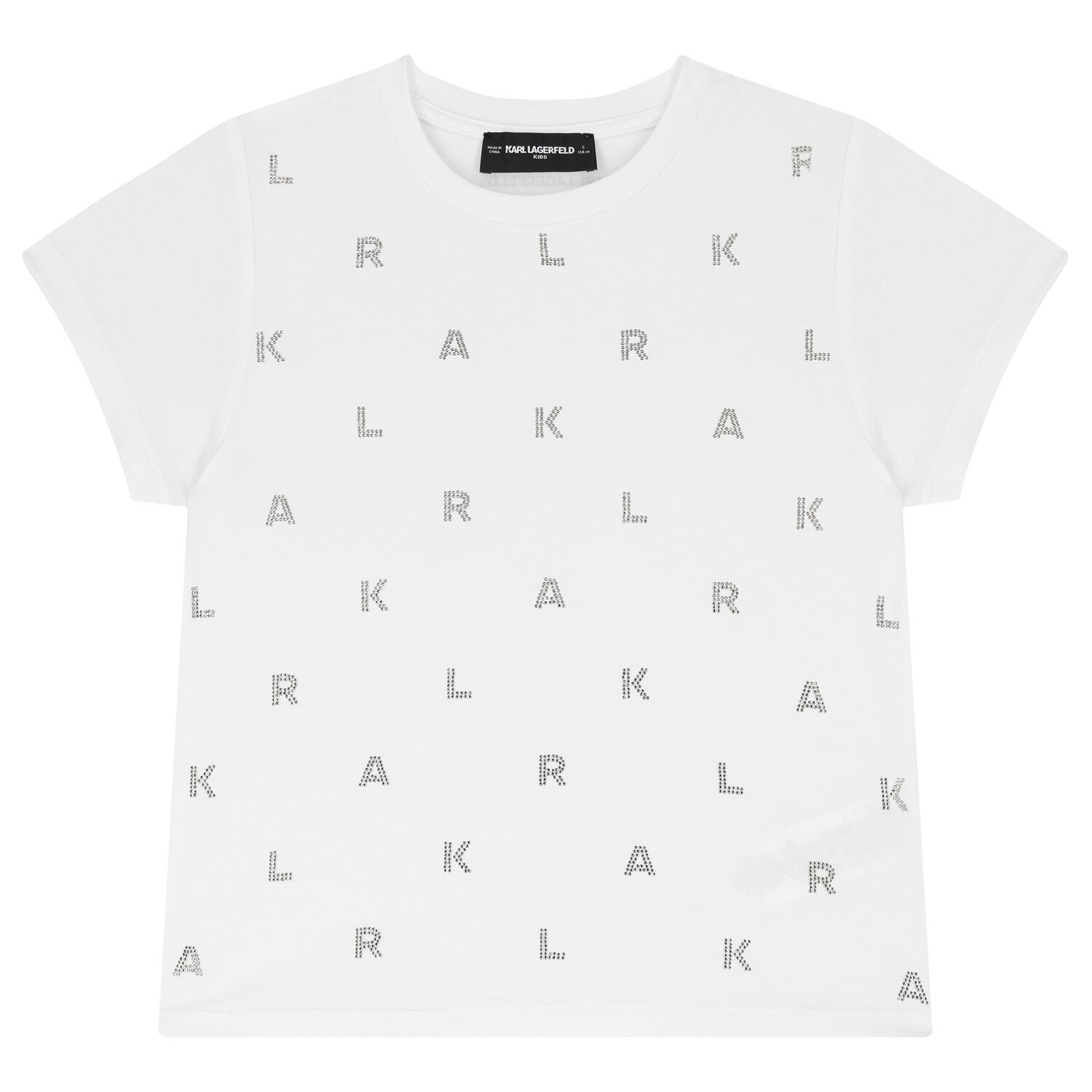 Girls White Logo T-Shirt, 1, hi-res image number null