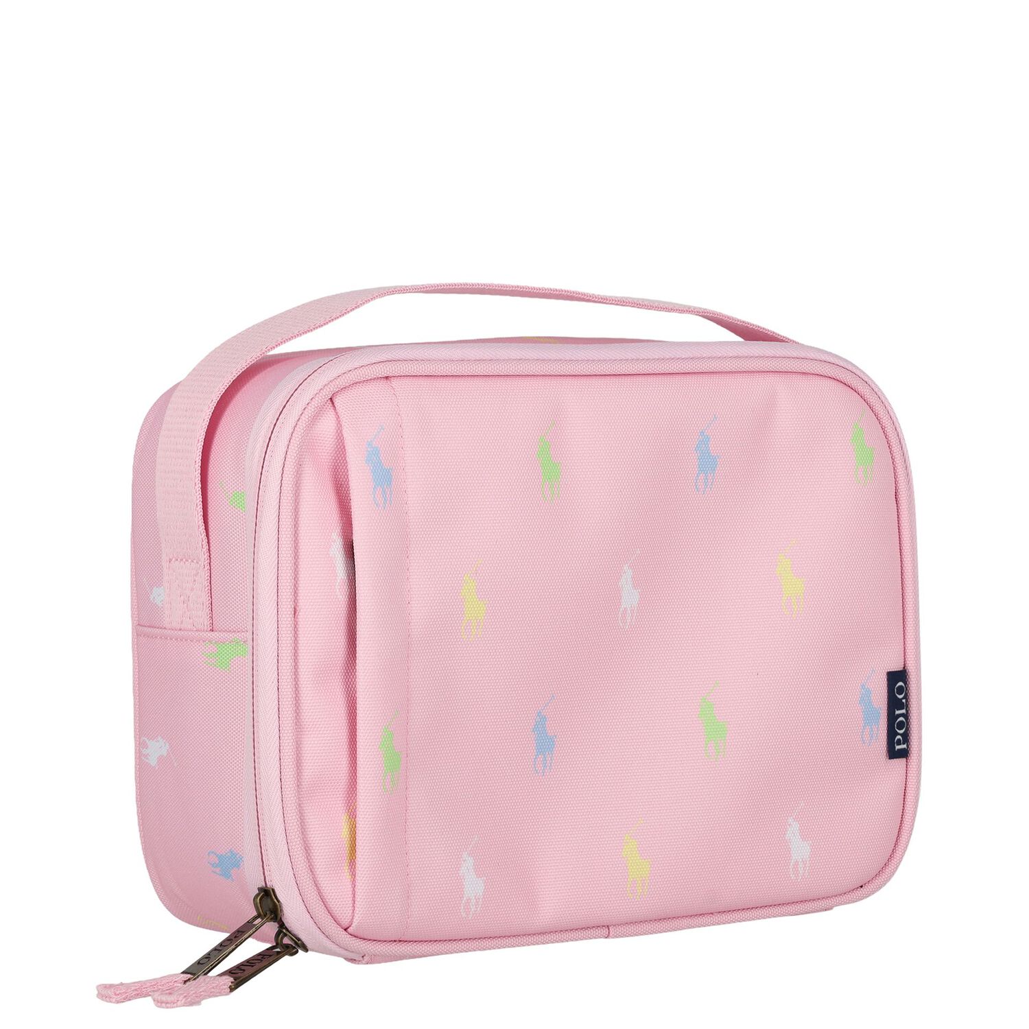 Girls Pink Pony Logo Lunch Bag ( 23cm ), 3, hi-res