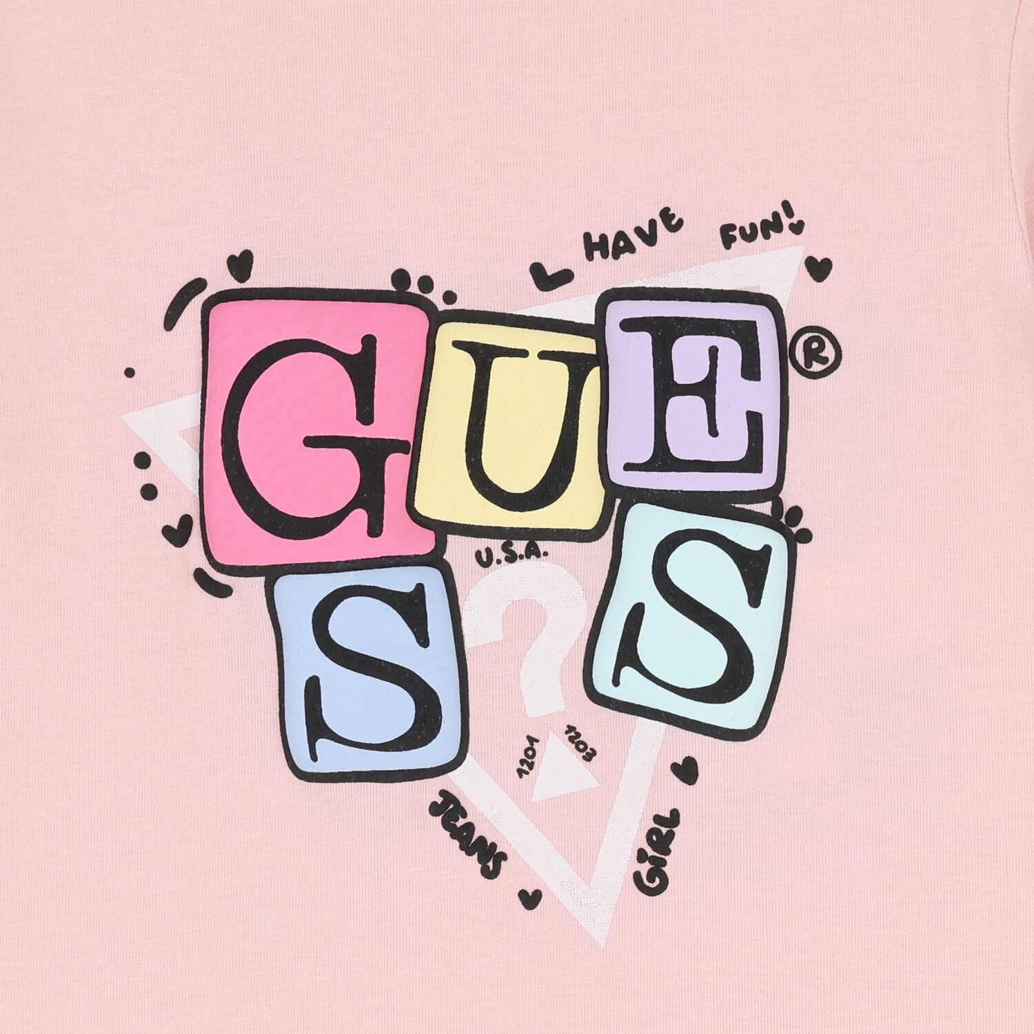 توب بنات باكمام طويله بالشعار باللون الوردى , 2, hi-res image number null