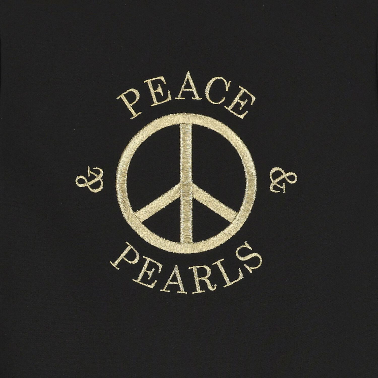 فستان بنات بالشعار باللون الأسود  , 1, hi-res image number null