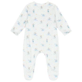 أفرول أولاد بطبعة باللون الأبيض