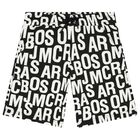 Black & White Logo Shorts, 1, hi-res