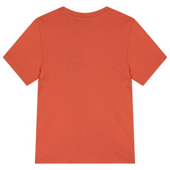 Boys Orange Logo T-Shirt