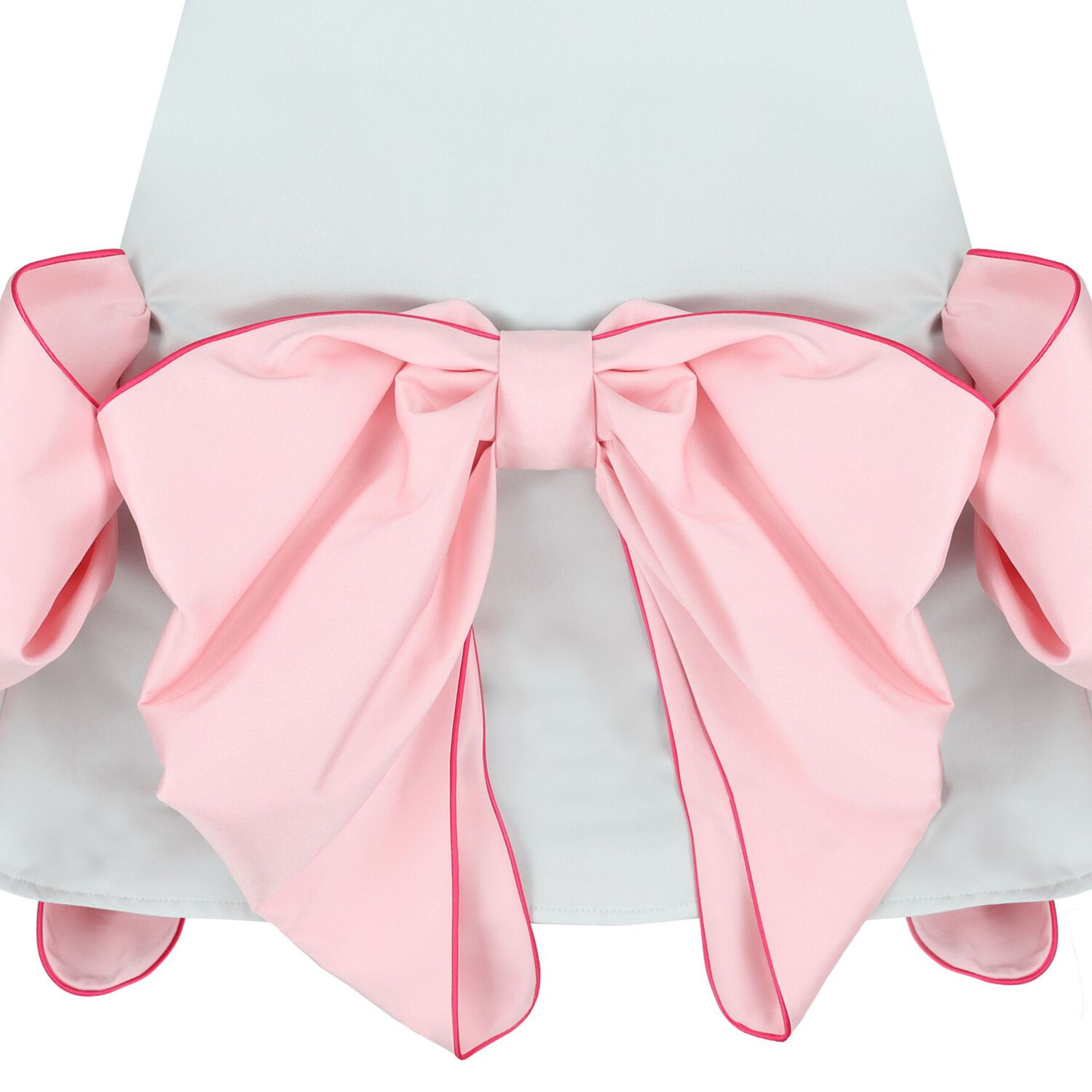 Girls Green & Pink Bow Dress, 1, hi-res