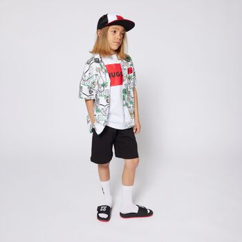 Boys White Logo T-Shirt