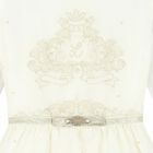Girls White & Gold Dress, 1, hi-res