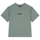 تيشيرت سكيت باللون الأخضر للأولاد, 1, hi-res