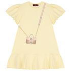 Girls Yellow Crossbody Bag Dress, 2, hi-res