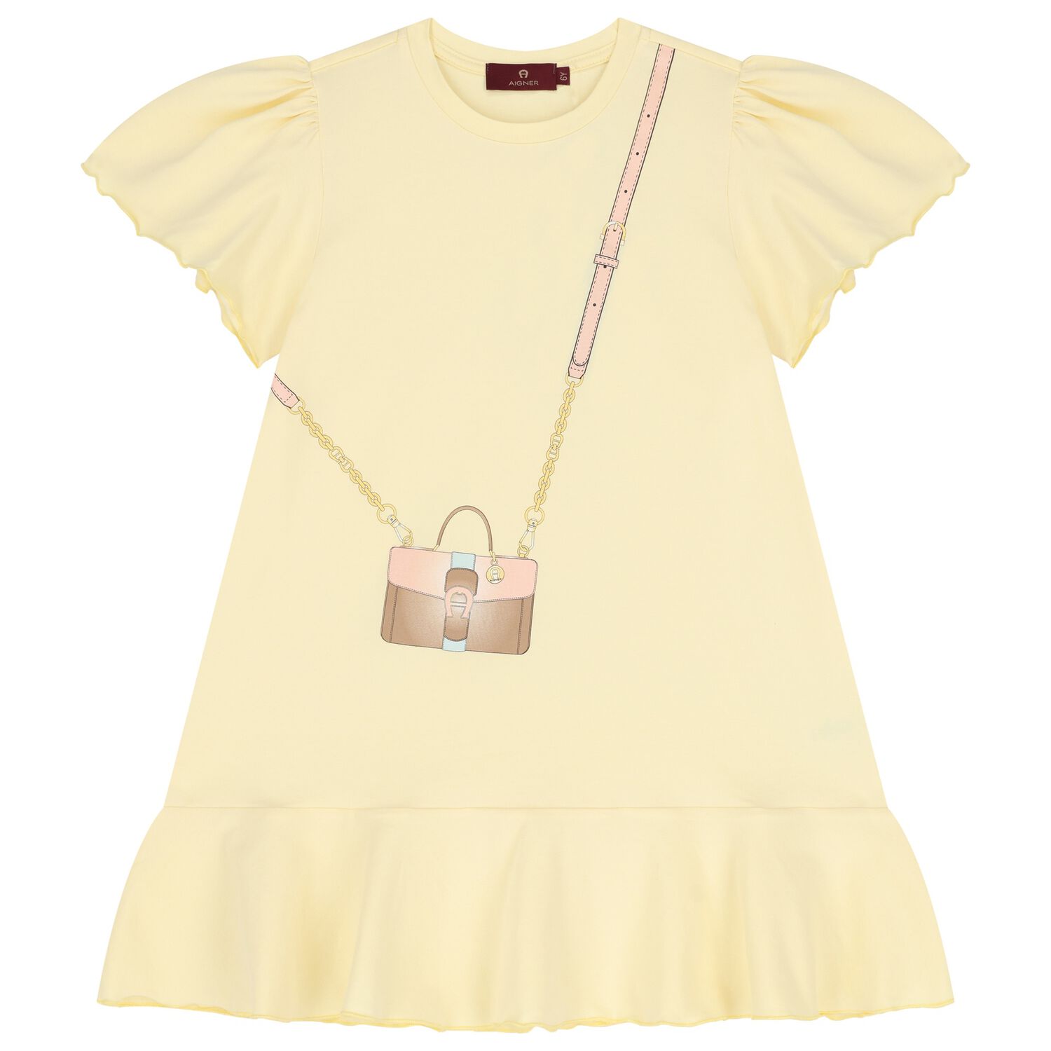Girls Yellow Crossbody Bag Dress, 2, hi-res image number null