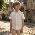 Boys Ivory Shirt, 1, hi-res
