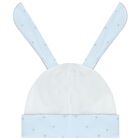 طقم بطانية أولاد بطبعة الأرنب باللون الأبيض والأزرق, 2, hi-res