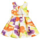 Girls Multi-Coloured Satin Dress, 1, hi-res