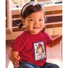 Younger Girls Red T-Shirt Set, 1, hi-res