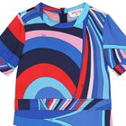 Girls Multi-Coloured Onde Dress, 1, hi-res