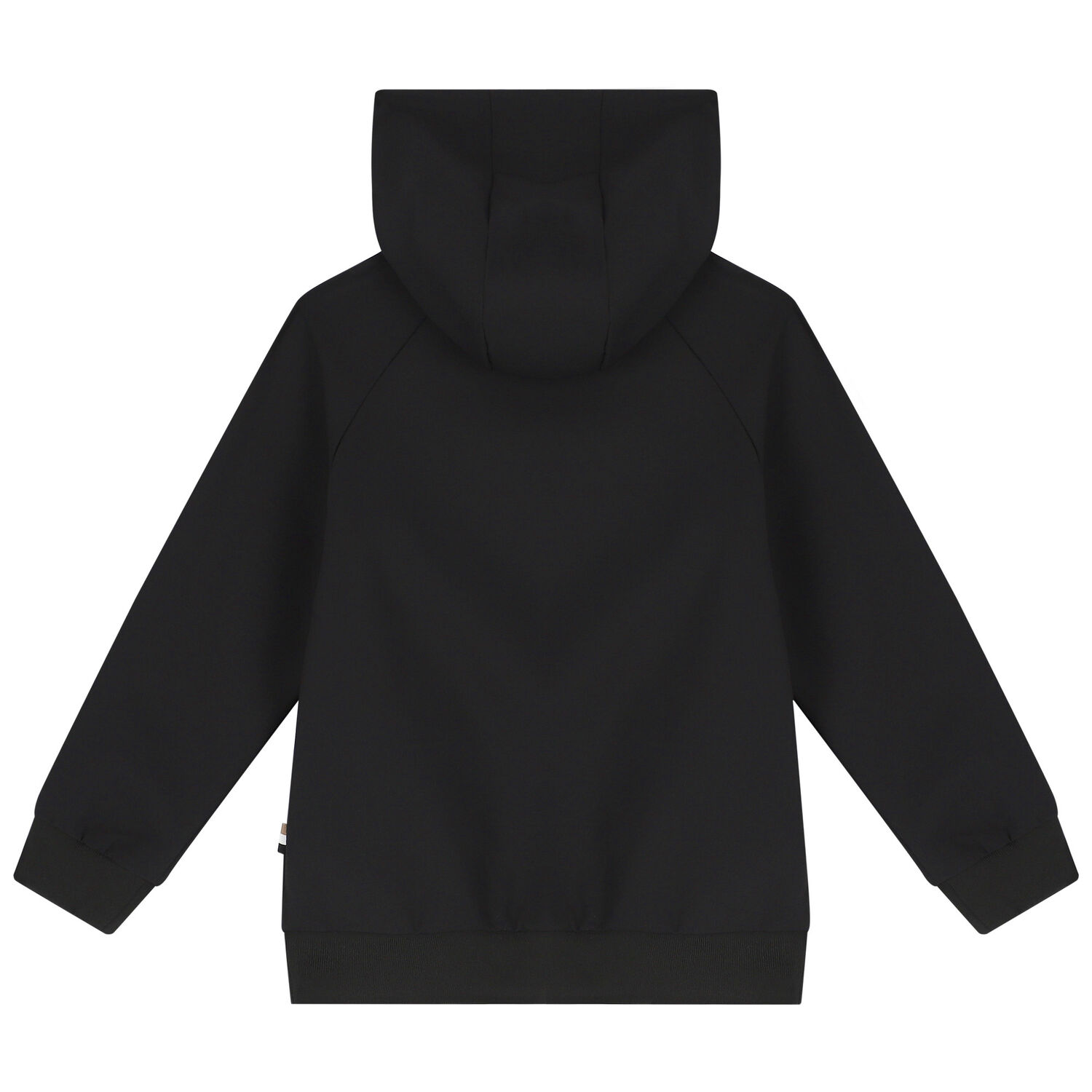 Boys Black Logo Hooded Top, 1, hi-res image number null