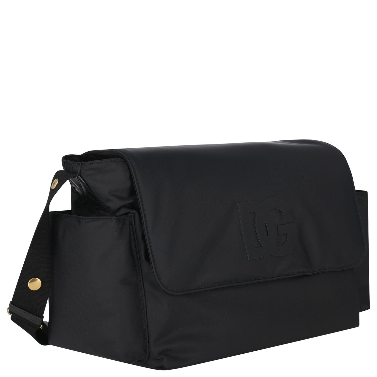 Black Logo Baby Changing Bag ( 43CM ), 1, hi-res