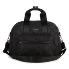 Black Logo Quilted Baby Changing Bag, 1, hi-res