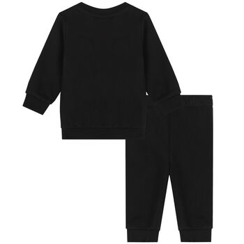 Black Smiley Logo Tracksuit