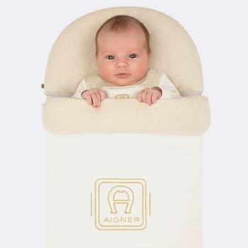 Ivory & Gold Logo Baby Nest