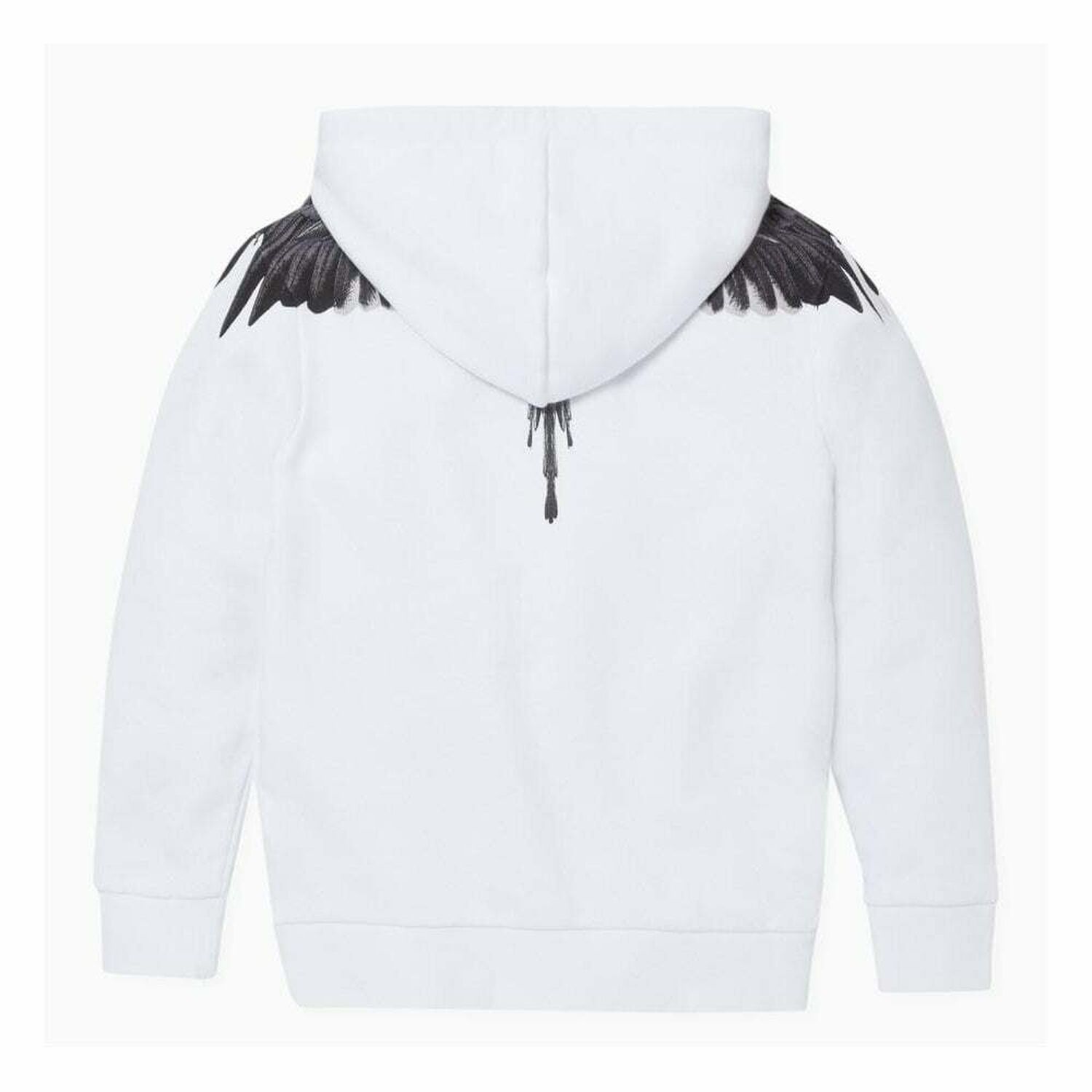 Boys White Wings Print Hooded Top, 1, hi-res