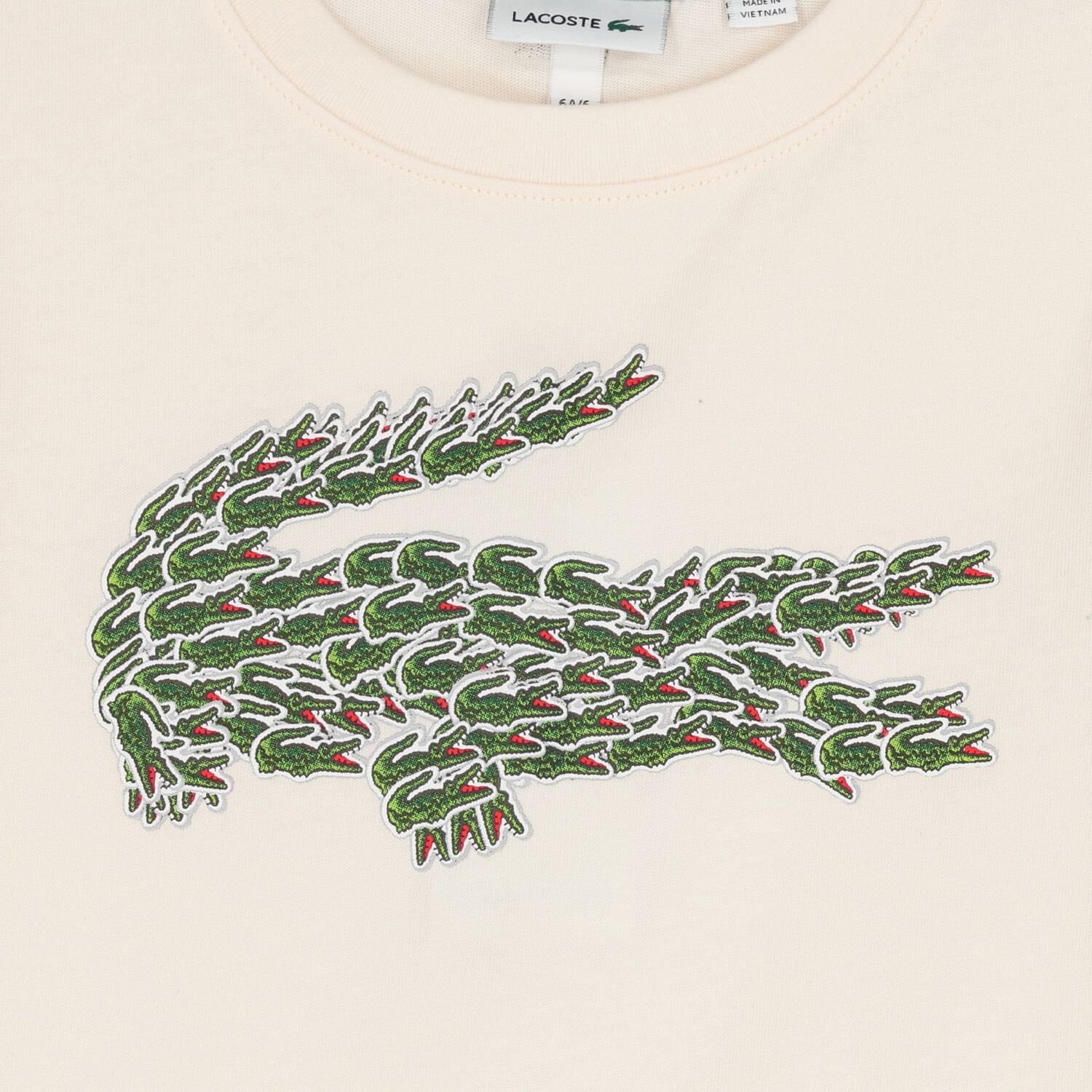 تي شيرت بالشعار باللون العاجي للأولاد, 2, hi-res