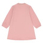 Younger Girls Pink Logo Sweatshirt Dress, 2, hi-res