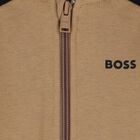 توب اولاد هودى بسحاب باللون البيج والاسود والابيض , 1, hi-res