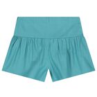 Girls Blue Flower Shorts Set, 1, hi-res