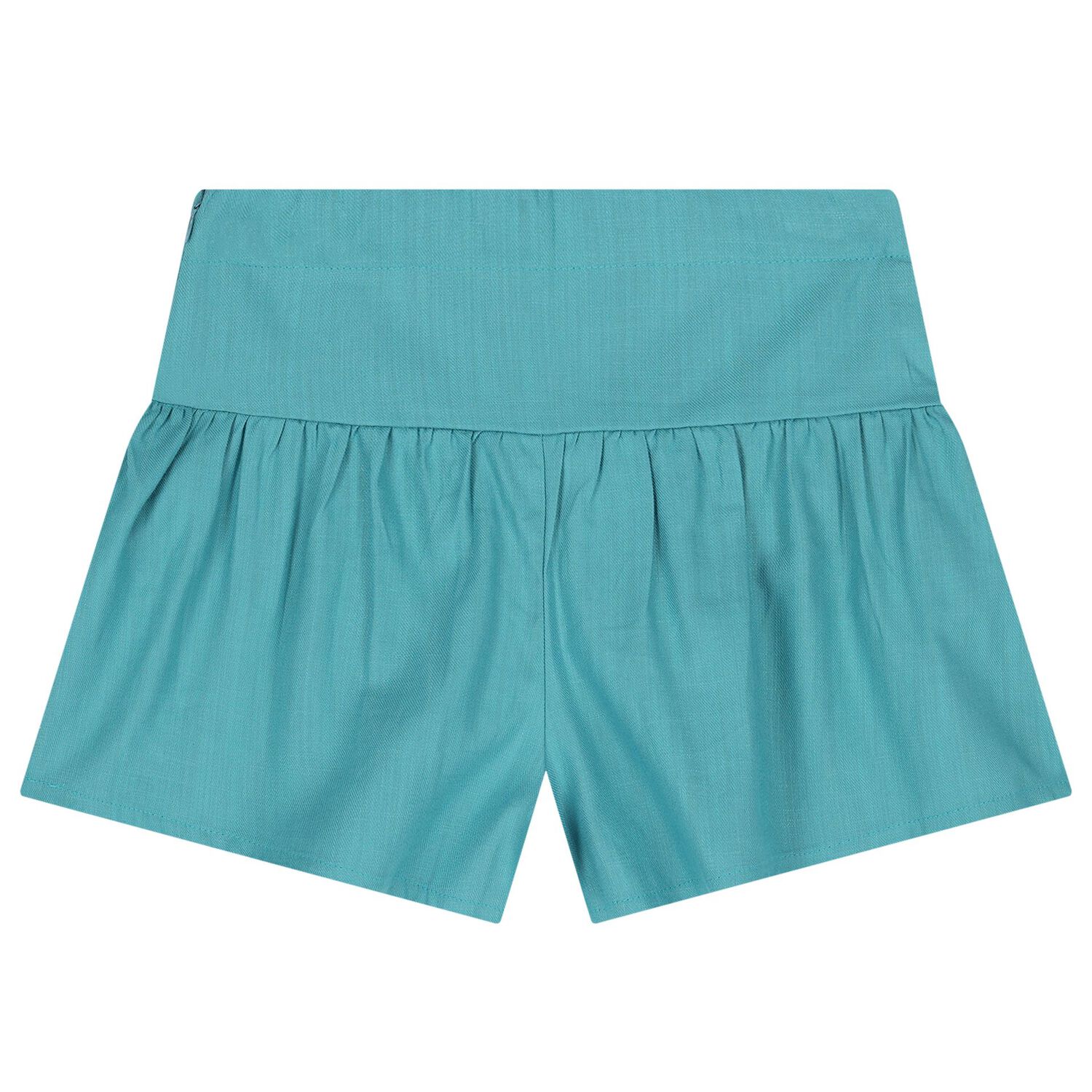 Girls Blue Flower Shorts Set, 1, hi-res