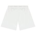 Girls White Logo Shorts, 1, hi-res