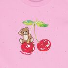 Girls Pink Teddy Bear T-Shirt, 1, hi-res