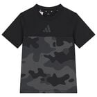 Boys Black Camoflauge T-Shirt, 1, hi-res