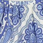 Younger Girls Ivory & Blue Floral Paisley Dress, 1, hi-res