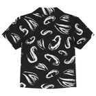Boys Black Logo Shirt, 2, hi-res