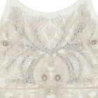 Girl White Embellished Tulle Dress, 1, hi-res