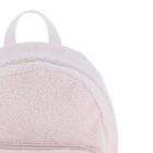 Girls Pink Faux Fur Choupette Backpack, 1, hi-res