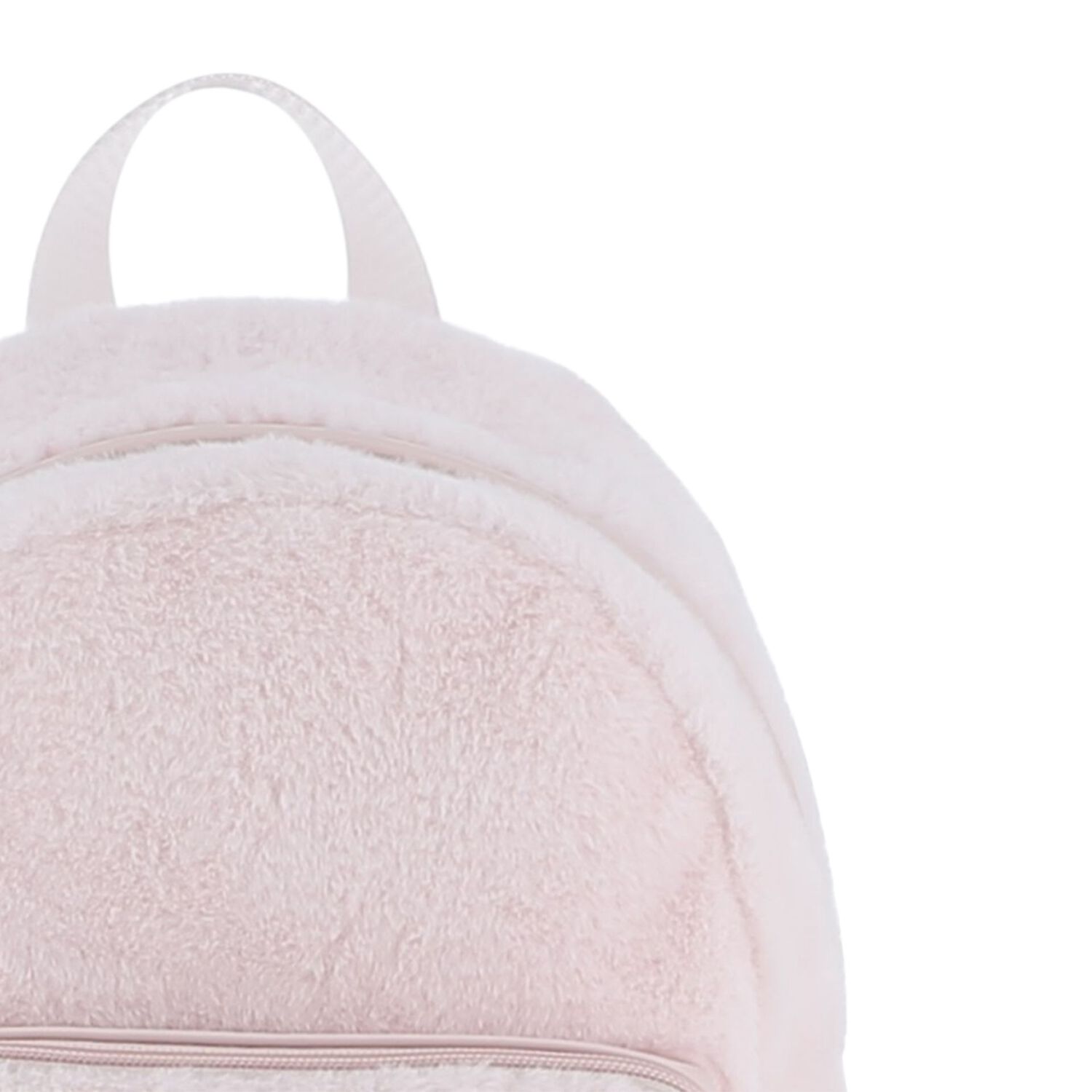 Girls Pink Faux Fur Choupette Backpack, 1, hi-res